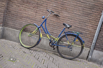 Colorful Bike against Wall, Holland