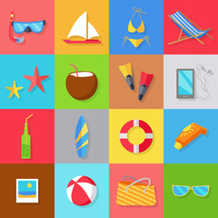 Set of Accessories for the Summer Holidays