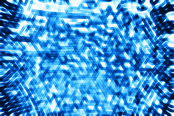 Horizontal blue bokeh abstract background