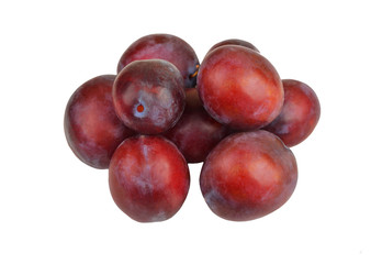 Plum on white