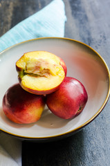 Fototapeta na wymiar Fresh organic peach