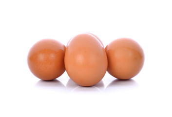 eggs on white background