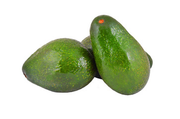 Avocado on white