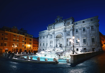 Fototapeta na wymiar Trevi fountain, Rome
