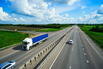 Cars driving on the road