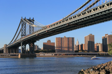 Naklejka premium Manhattan Bridge, Nowy Jork