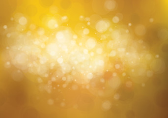 Vector bokeh golden background.