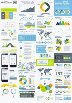 Flat Elements of Infographics 