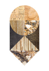 Abstract marble collage