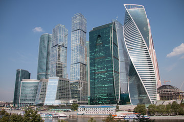 Fototapeta na wymiar Skyscrapers Moscow-City