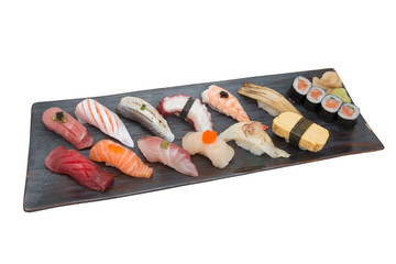 Nigiri Set on black plate