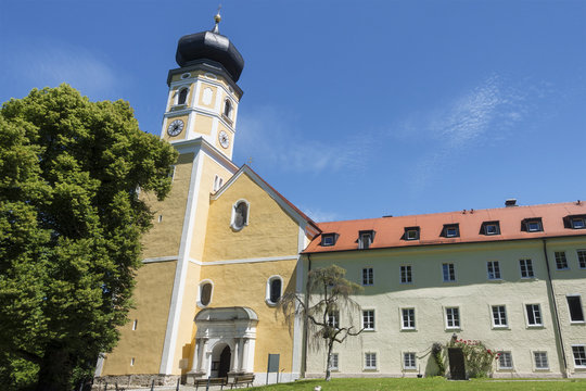church at Bernried at Starnberg lake Bavaria