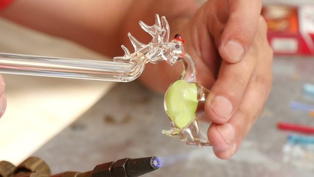 manufacturing of glass toys, Slow Motion