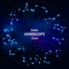 Obraz na płótnie Canvas Realistic Zodiac Horoscope