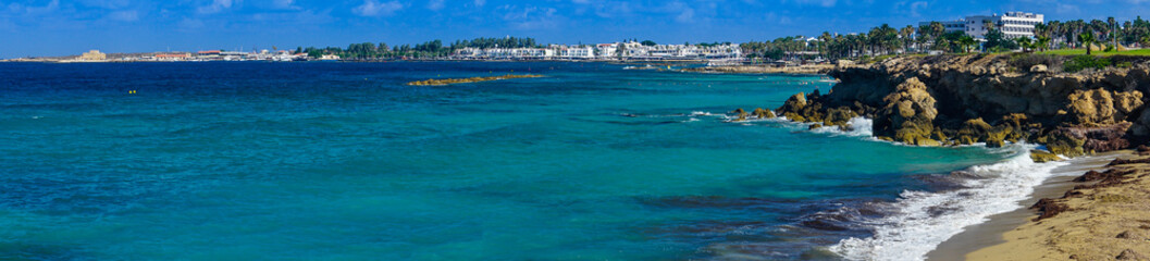 Panoramic view of the Paphos, Cyprus