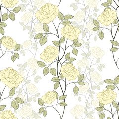 Seamless rose pattern