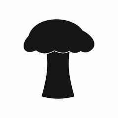 Mushroom icon in simple style isolated vector illustration