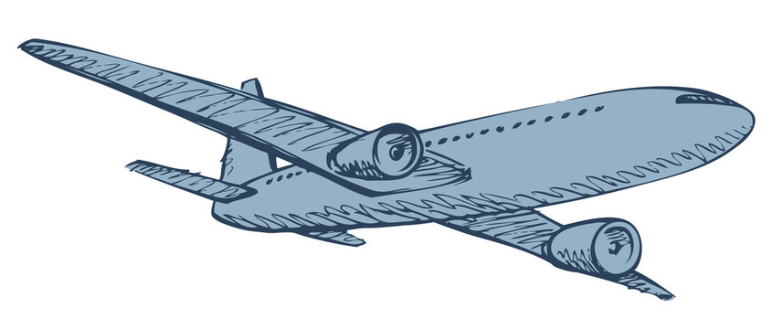 Aircraft. Vector drawing
