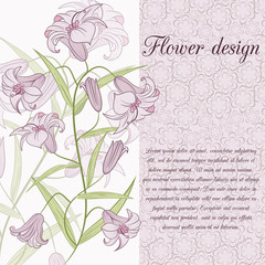 lily design card