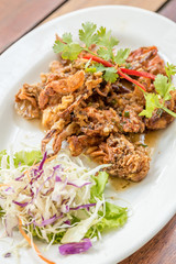 deep fried soft shell crab