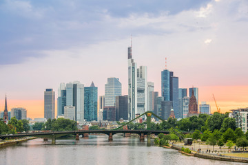 Fototapeta na wymiar Germany Frankfurt skyline