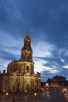 Hofkirche, Old Town, Dresden, Saxony, Germany