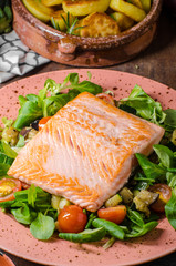 Salmon with potatoes