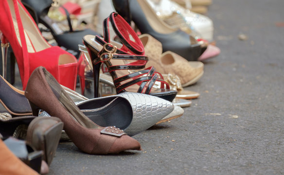 Old top high heels