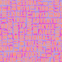 vector seamless graphical straight alphabet letters pattern, words, geometric simple letter forms background allover print