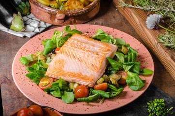 Salmon with potatoes