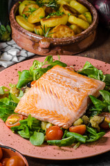 Salmon with potatoes