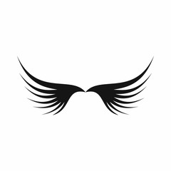 Wing icon in simple style isolated vector illustration