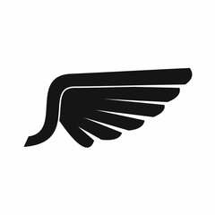 Wing icon in simple style isolated vector illustration