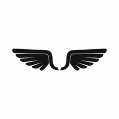 Wing icon in simple style isolated vector illustration