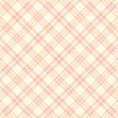 Vector seamless pink plaid pattern. endless texture abstract geometric ornament background.