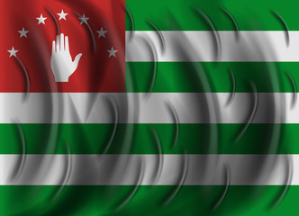 Obraz premium abkhazia wind flag