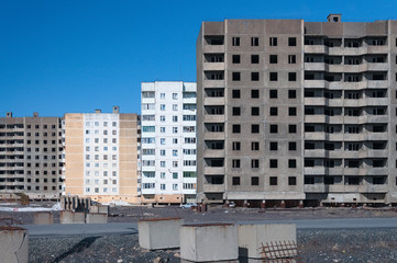 Multi-storey residential building in Norilsk.