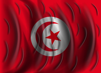 tunisia wind flag