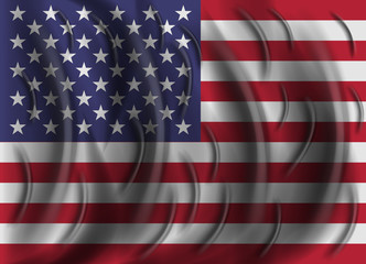 Fototapeta premium united states wind flag
