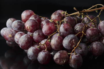 Bunch of red grapes