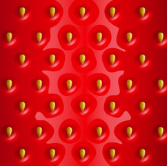 Vector strawberry realistic background