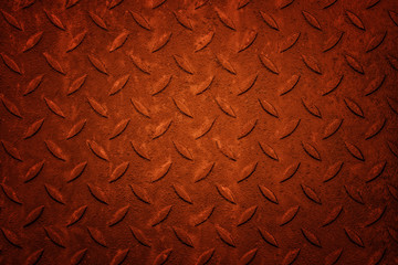 Rusty red, non slip steel texture. Background of metal.