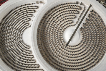 Close up of a heating coil element