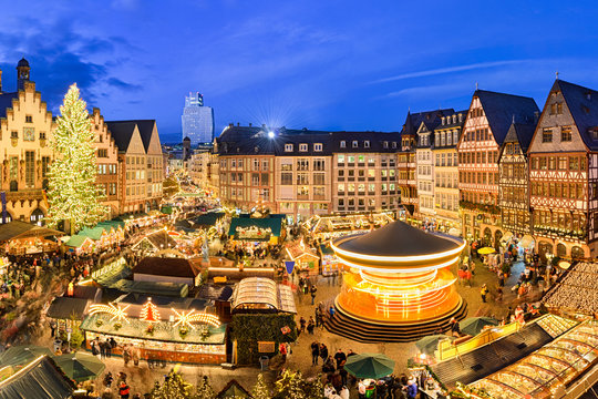 Weihnachtsmarkt in Frankfurt, Deutschland