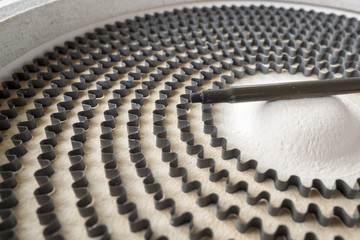 close up of electric elements on a stove