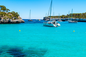 Fototapeta na wymiar Cala Mondrago - beautiful beach and coast of Mallorca