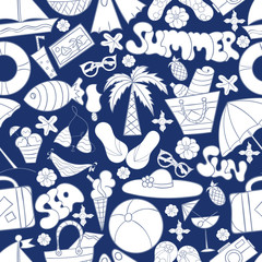 summer seamless pattern