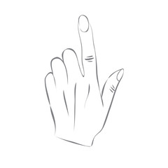 Female hand vector illustration