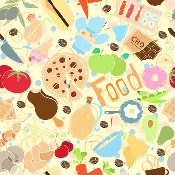 food seamless pattern