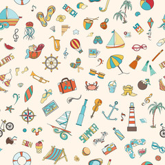 Summer seamless pattern